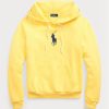 Žlutá dámská fleecová mikina Ralph Lauren Shrunken Fit Big Pony Žlutá dámská fleecová mikina Ralph Lauren Shrunken Fit Big Pony