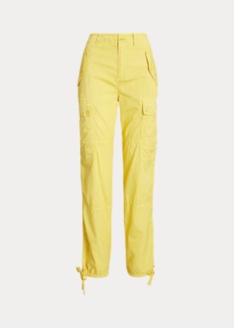 Žluté dámské kotníkové kalhoty Ralph Lauren Featherweight Twill Cargo Žluté dámské kotníkové kalhoty Ralph Lauren Featherweight Twill Cargo