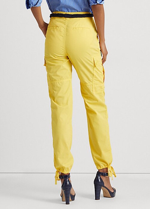 Žluté dámské kotníkové kalhoty Ralph Lauren Featherweight Twill Cargo Žluté dámské kotníkové kalhoty Ralph Lauren Featherweight Twill Cargo
