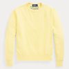 Žluté dámské mikiny Ralph Lauren z organické bavlny s výstřihem Žluté dámské mikiny Ralph Lauren z organické bavlny s výstřihem