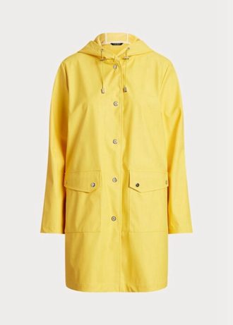 Žluté dámské nepromokavé pláštěnky Ralph Lauren s kapucí Žluté dámské nepromokavé pláštěnky Ralph Lauren s kapucí