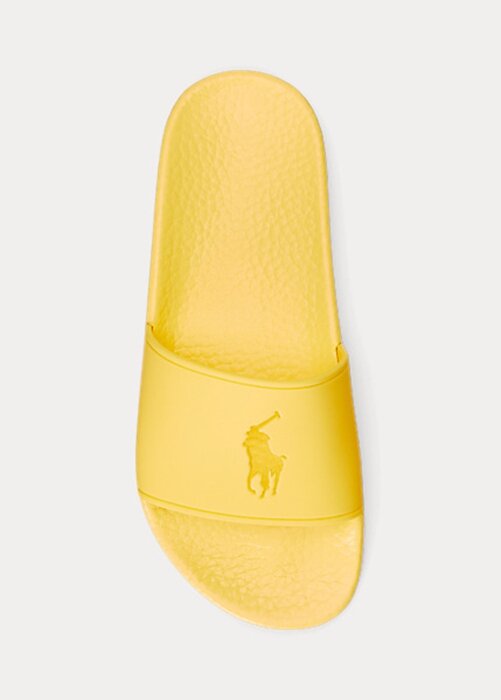 Žluté dámské pantofle Ralph Lauren Big Pony Žluté dámské pantofle Ralph Lauren Big Pony