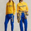 Žluté dámské sportovní fleecové mikiny Ralph Lauren Polo Žluté dámské sportovní fleecové mikiny Ralph Lauren Polo