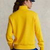 Žluté dámské sportovní fleecové mikiny Ralph Lauren Polo Žluté dámské sportovní fleecové mikiny Ralph Lauren Polo