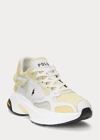Žluté dámské tenisky Ralph Lauren Logo Tech