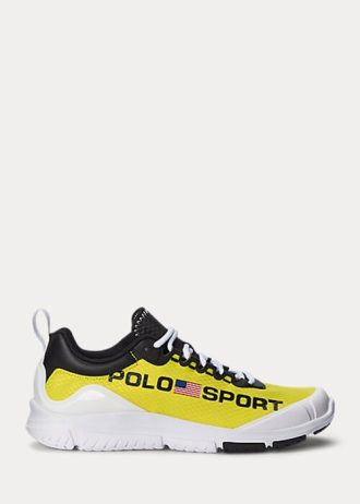Žluté / černé dámské tenisky Ralph Lauren Polo Sport Tech Racer