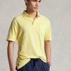 Žluté pánské bavlněno-lněné polokošile Ralph Lauren Classic Fit Žluté pánské bavlněno-lněné polokošile Ralph Lauren Classic Fit
