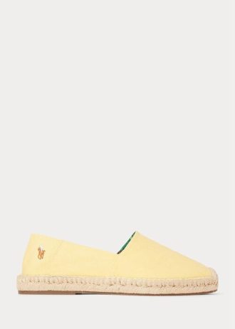 Žlutá pánská espadrilka z praného plátna Ralph Lauren Cevio
