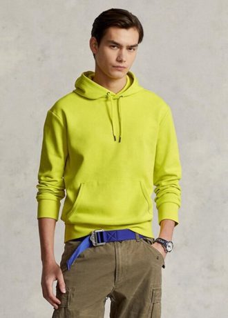 Žlutá pánská mikina Ralph Lauren s dvojitým úpletem