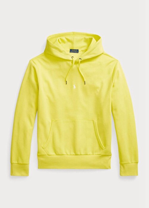 Žlutá pánská mikina Ralph Lauren s dvojitým úpletem Žlutá pánská mikina Ralph Lauren s dvojitým úpletem