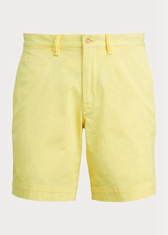 Žluté pánské šortky Ralph Lauren Stretch Straight Fit Chino