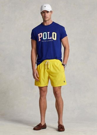 Žluté pánské šortky Ralph Lauren Traveler Swimming Trunk