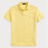 Žluté pánské polokošile Slim Fit Mesh Ralph Lauren Custom