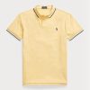 Žluté pánské polokošile Slim Fit Mesh Ralph Lauren Custom