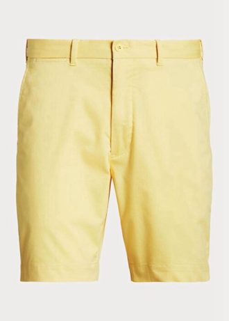 Žluté pánské strečové keprové šortky Ralph Lauren Tailored Fit