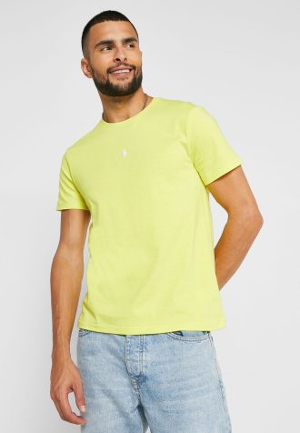 Žlutá pánská trička Ralph Lauren Essential Crew Neck