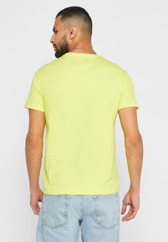 Žlutá pánská trička Ralph Lauren Essential Crew Neck