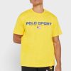 Žlutá pánská trička Ralph Lauren Logo Crew Neck