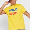 Žlutá pánská trička Ralph Lauren Logo Crew Neck