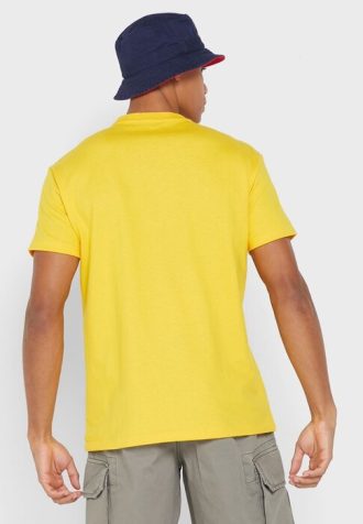 Žlutá pánská trička Ralph Lauren Logo Crew Neck