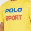 Žlutá pánská trička Ralph Lauren Logo Crew Neck