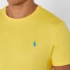 Žlutá pánská trička Ralph Lauren s logem na hrudi a výstřihem