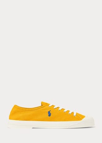 Žluto/modré pánské tenisky Ralph Lauren Essence 100 Canvas Cap-Toe