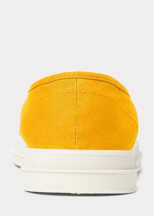 Žluto/modré pánské tenisky Ralph Lauren Essence 100 Canvas Cap-Toe Žluto/modré pánské tenisky Ralph Lauren Essence 100 Canvas Cap-Toe