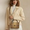 Měděná dámská kabelka Ralph Lauren The Python RL Top Handle