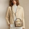 Měděná dámská kabelka Ralph Lauren The Python RL Top Handle