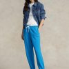 Modré dámské atletické kalhoty Ralph Lauren Fleece