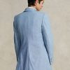 Modré dámské bavlněné sako Ralph Lauren Long Chambray Modré dámské bavlněné sako Ralph Lauren Long Chambray