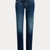 Modré dámské džíny Ralph Lauren 320 Boyfriend Jeans Modré dámské džíny Ralph Lauren 320 Boyfriend Jeans