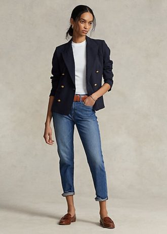 Modré dámské džíny Ralph Lauren Avery