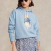 Modrá dámská fleecová mikina Ralph Lauren Polo Bear