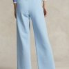 Modré dámské fleecové tepláky Ralph Lauren Cutoff-Hem