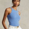 Modré dámské kašmírové tanky Ralph Lauren