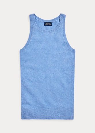 Modré dámské kašmírové tanky Ralph Lauren