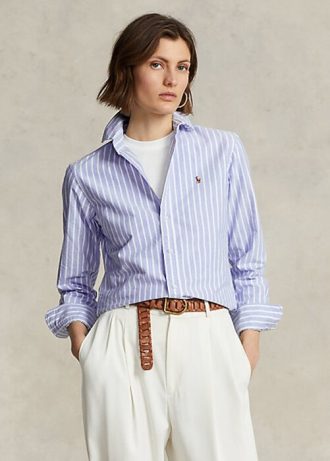 Modré dámské košile Oxford Classic Fit Ralph Lauren Modré dámské košile Oxford Classic Fit Ralph Lauren