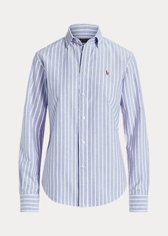 Modré dámské košile Oxford Classic Fit Ralph Lauren Modré dámské košile Oxford Classic Fit Ralph Lauren