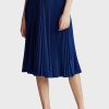 Modré dámské midi sukně Ralph Lauren Plisse Modré dámské midi sukně Ralph Lauren Plisse