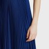Modré dámské midi sukně Ralph Lauren Plisse Modré dámské midi sukně Ralph Lauren Plisse