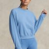 Modré dámské mikiny Ralph Lauren Fleece Crewneck Modré dámské mikiny Ralph Lauren Fleece Crewneck