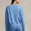 Modré dámské mikiny Ralph Lauren Fleece Crewneck Modré dámské mikiny Ralph Lauren Fleece Crewneck