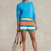 Modré dámské mikiny Ralph Lauren Fleece Crewneck Pullover Modré dámské mikiny Ralph Lauren Fleece Crewneck Pullover
