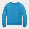Modré dámské mikiny Ralph Lauren Fleece Crewneck Pullover Modré dámské mikiny Ralph Lauren Fleece Crewneck Pullover