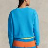 Modré dámské mikiny Ralph Lauren Fleece Crewneck Pullover Modré dámské mikiny Ralph Lauren Fleece Crewneck Pullover