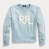 Modré dámské mikiny Ralph Lauren Logo French Terry Crewneck Modré dámské mikiny Ralph Lauren Logo French Terry Crewneck