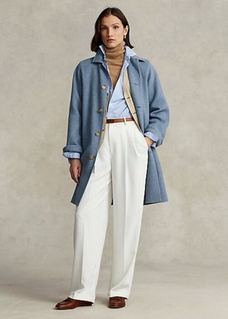 Modré dámské oversize dvoulícní autokabáty Ralph Lauren Modré dámské oversize dvoulícní autokabáty Ralph Lauren