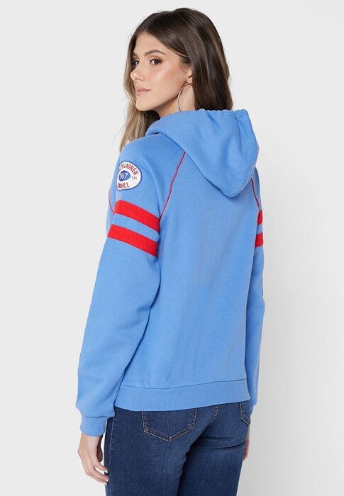 Modrá dámská pletená mikina s kapucí Ralph Lauren Graphic Modrá dámská pletená mikina s kapucí Ralph Lauren Graphic